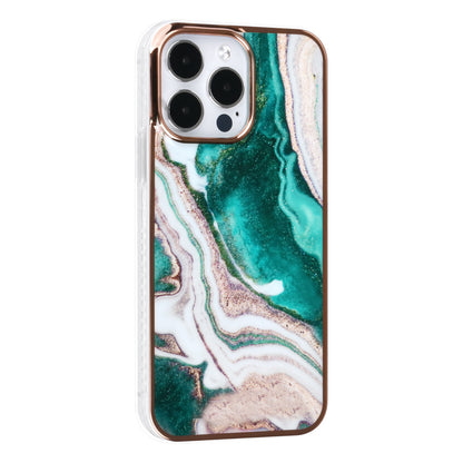 iPhone 14 Pro Max Backcover - Marmer - Groen