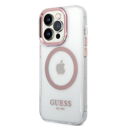 Guess iPhone 14 PRO Backcover - Magsafe Compatible - Transparant