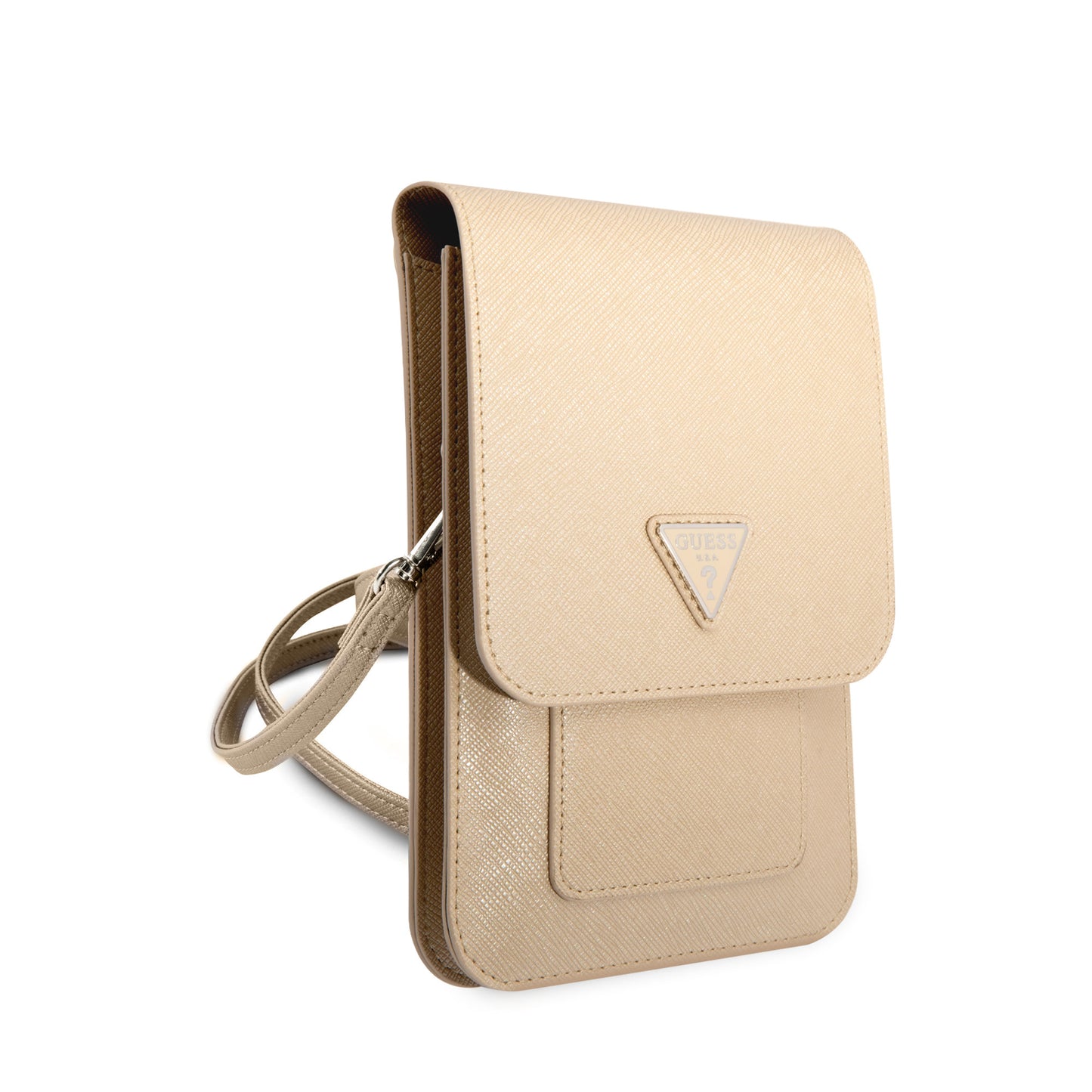 Guess 7 inch PU Leather Heuptas - Wallet bag - 4G Logo - Beige - Triangle