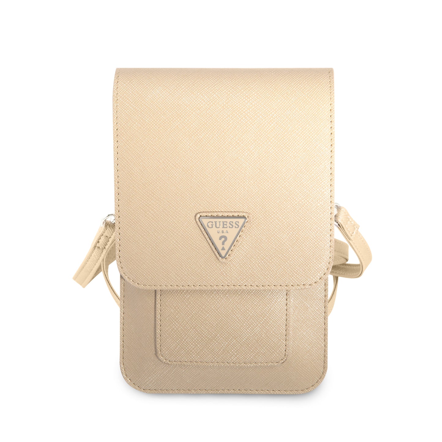Guess 7 inch PU Leather Heuptas - Wallet bag - 4G Logo - Beige - Triangle
