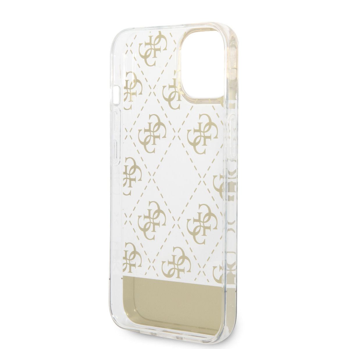 Guess iPhone 14 Plus Backcover - 4G Pattern Script - Goud