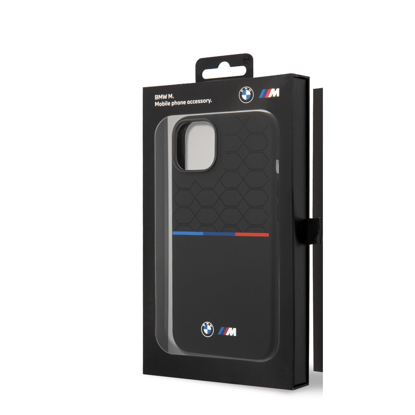 BMW iPhone 14 Backcover - Hexo Tricolor - Zwart