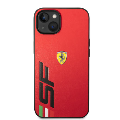 Ferrari iPhone 14 Backcover - Big SF Logo - Rood