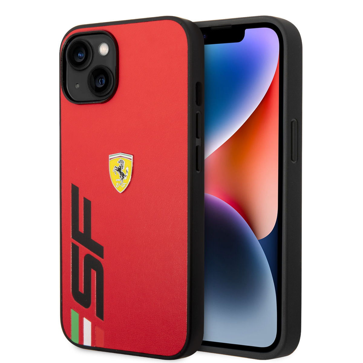 Ferrari iPhone 14 Backcover - Big SF Logo - Rood