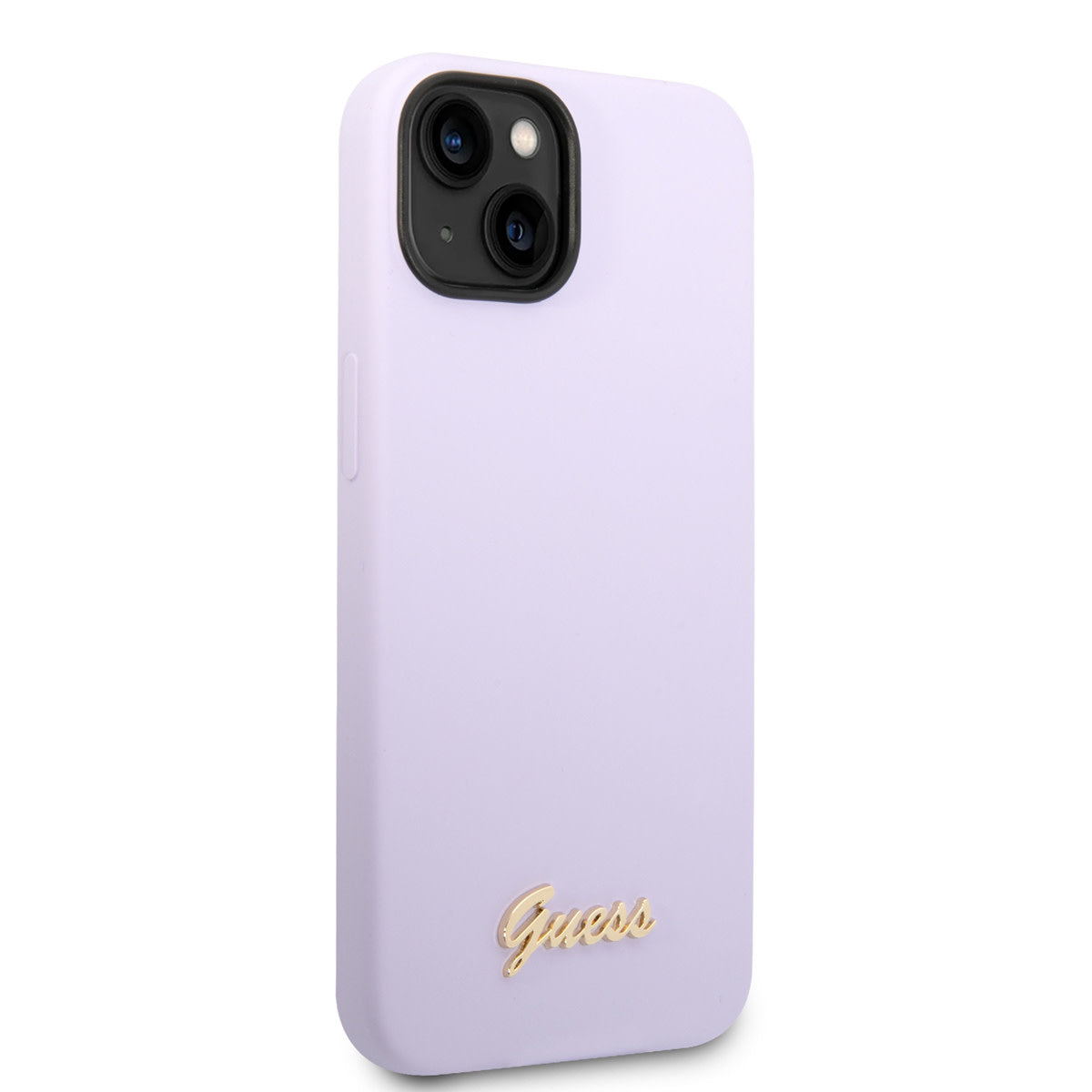 Guess iPhone 14 Backcover - Gold Logo - Paars