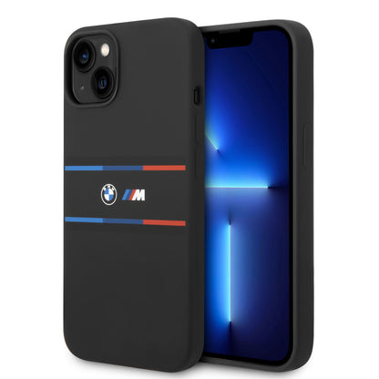 BMW iPhone 14 Plus Backcover - Hexo Tricolor - Zwart