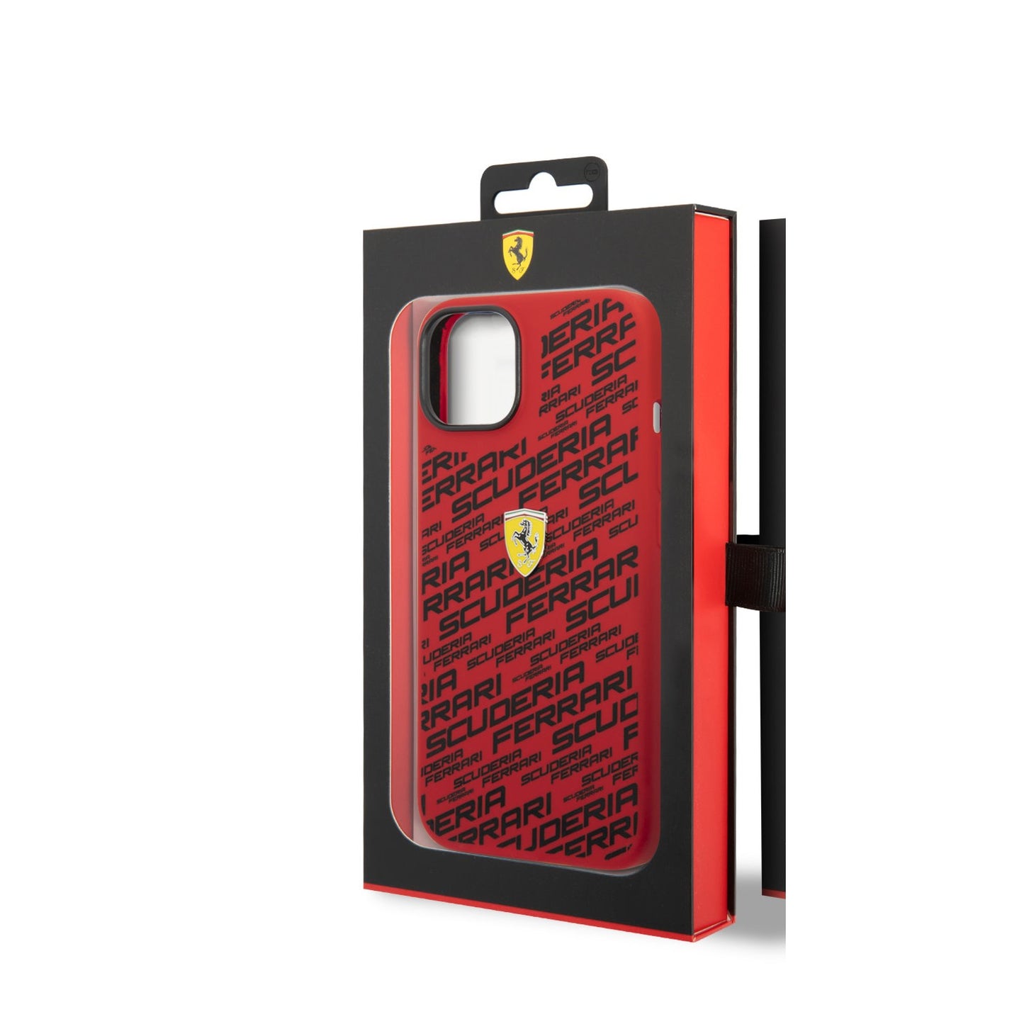 Ferrari iPhone 14 Plus Backcover - Scuderia All-Over - Rood