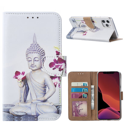 iPhone 11 PRO MAX Booktype hoesje - boeddha - Pasjeshouder - Magneetsluiting