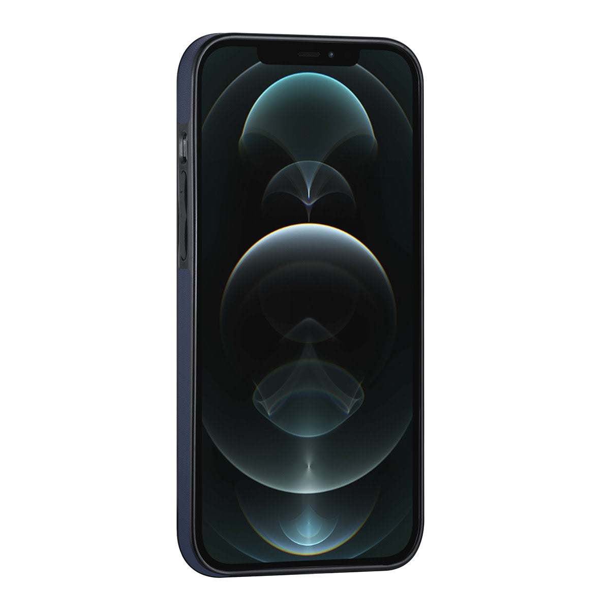 iPhone 12 PRO MAX Backcover - Pasjeshouder - Multifunctionele Handstrap - Blauw