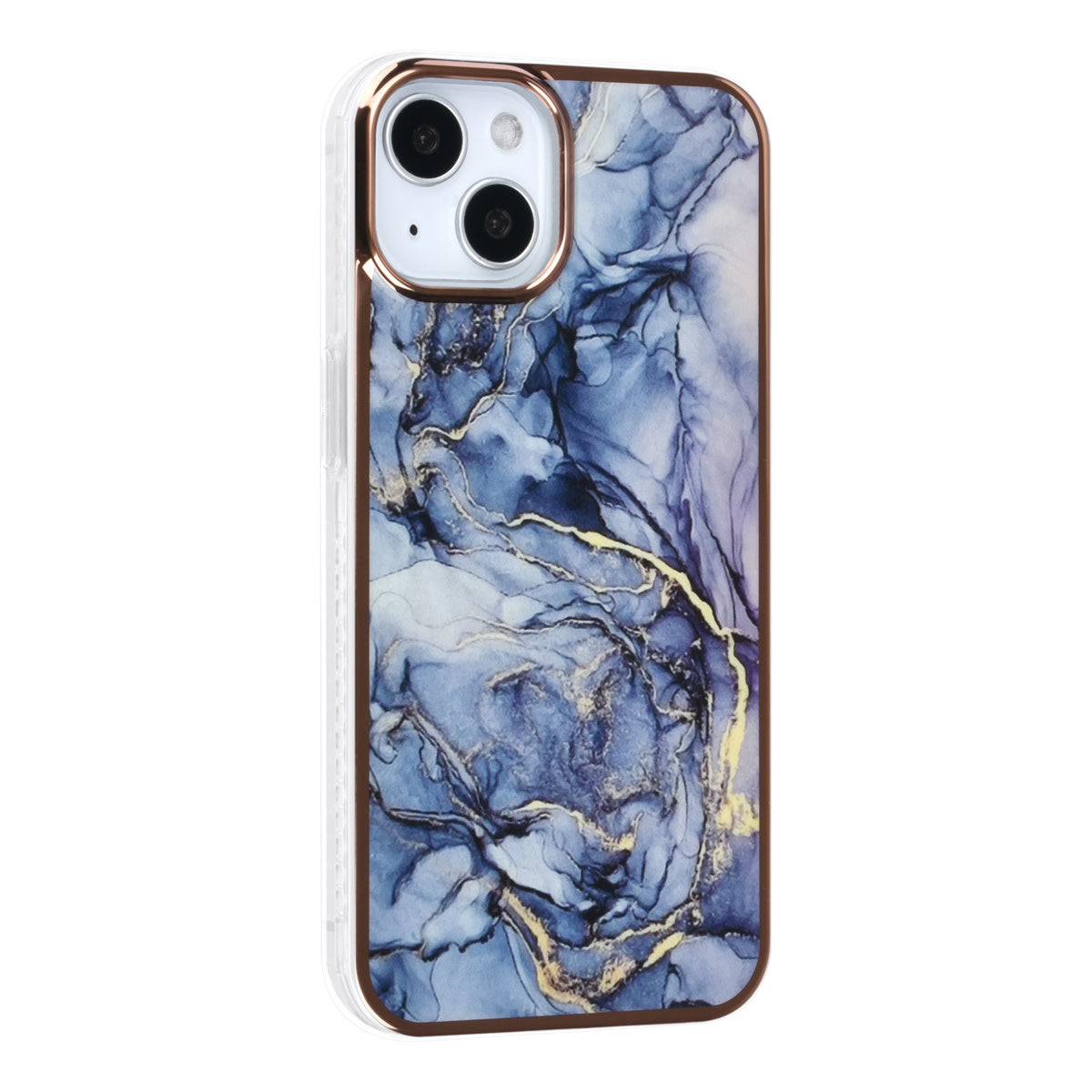 iPhone 14 Plus Backcover - Marmer - Blauw