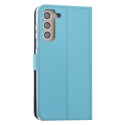 Samsung Galaxy S21 Plus Booktype hoesje - Blauw - Pasjeshouder - Magneetsluiting