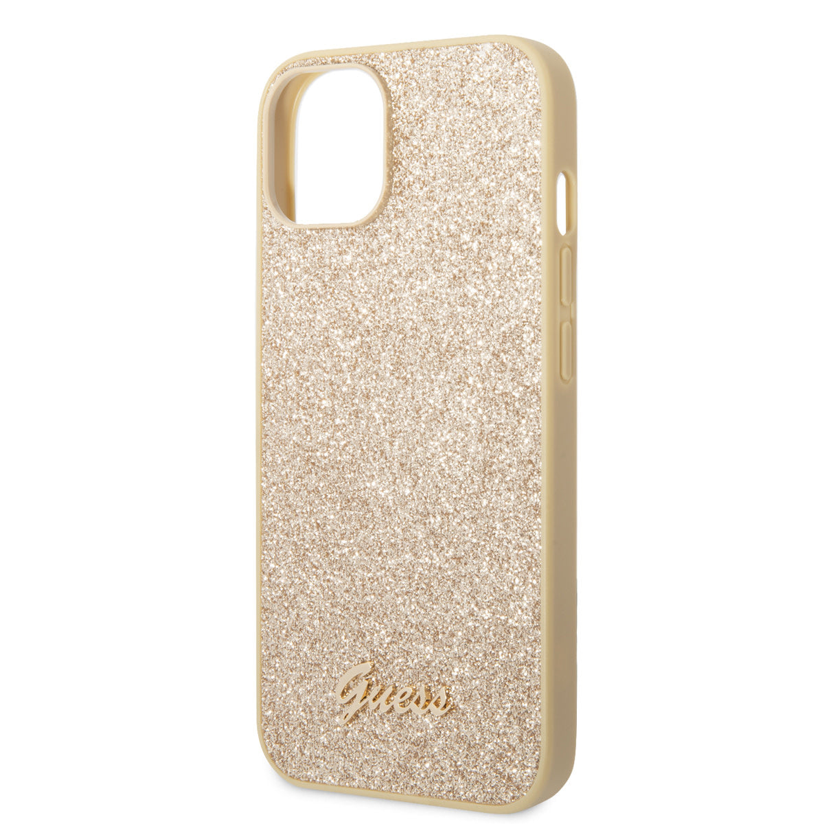 Guess iPhone 14 Plus Backcover - Glitter Collectie - Goud