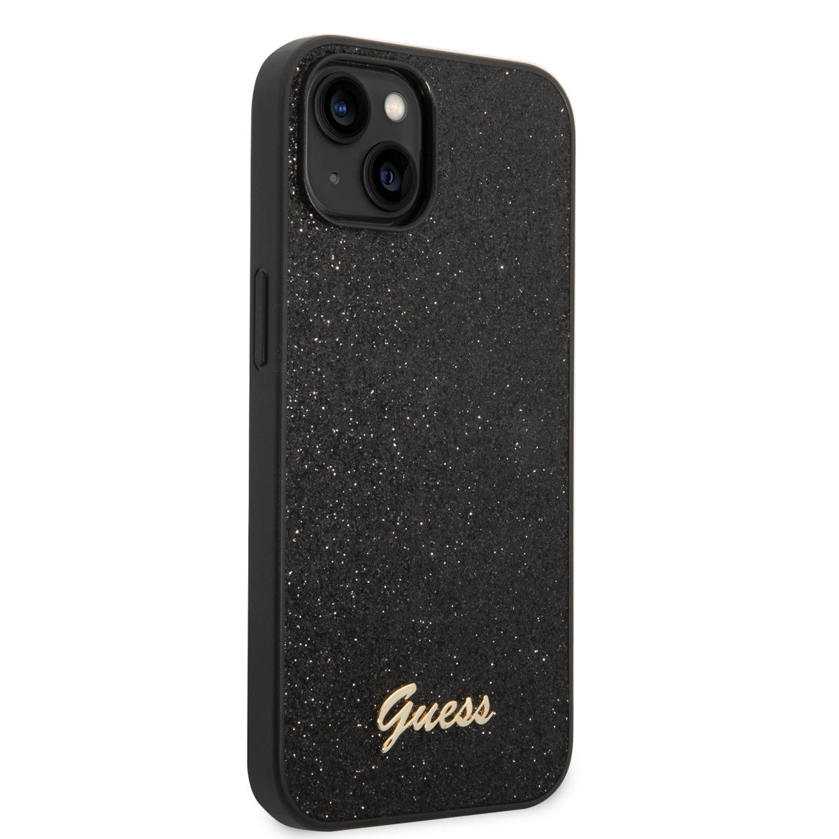 Guess iPhone 14 Plus Backcover - Glitter Collectie - Zwart