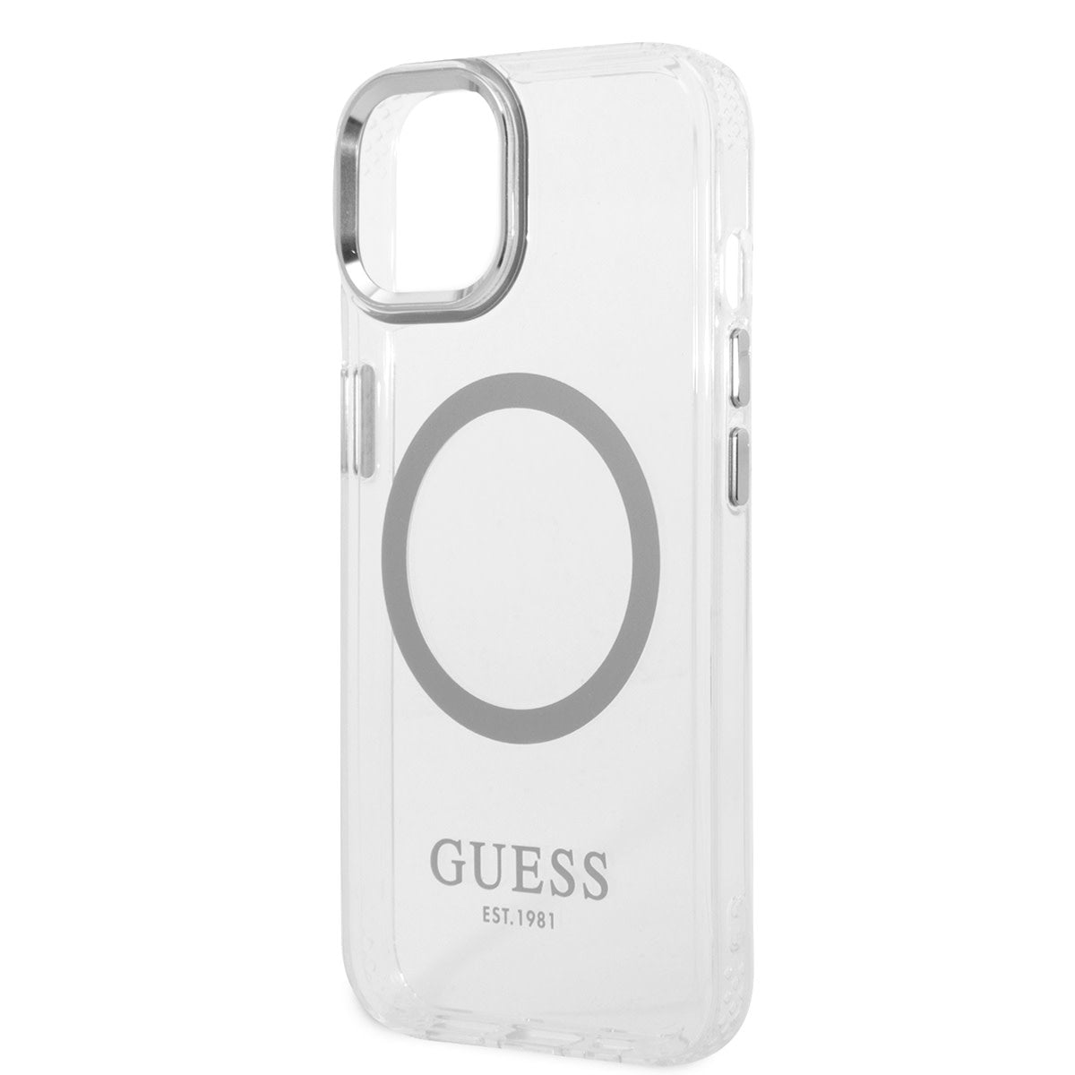 Guess iPhone 14 Plus Backcover - Magsafe Compatible - Transparant