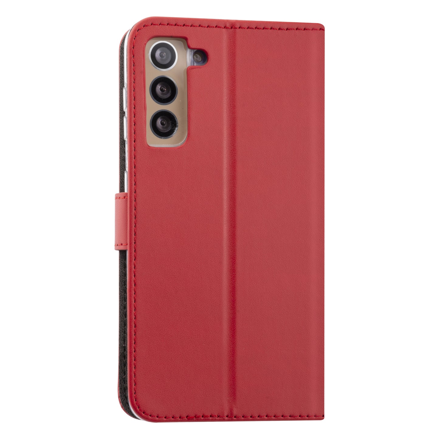 Samsung Galaxy S21 Plus Booktype hoesje - Rood - Pasjeshouder - Magneetsluiting