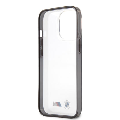 BMW iPhone 13 PRO Backcover - Black Edges - Transparant