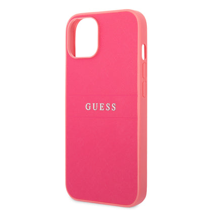 Guess iPhone 14 Backcover - Saffiano - Roze