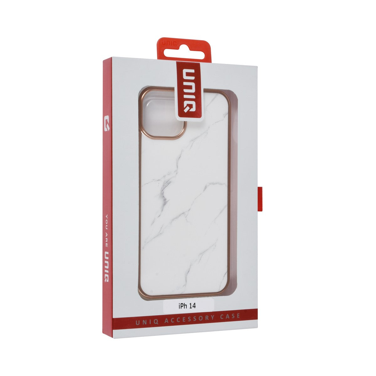 iPhone 14 Backcover - Marmer - Wit