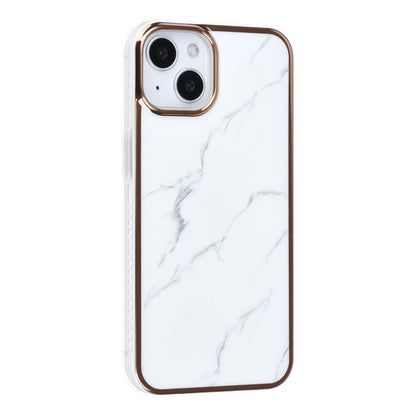 iPhone 14 Plus Backcover - Marmer - Wit