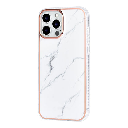 Classic Case iPhone 12 PRO MAX TPU Backcover - Marmer Wit