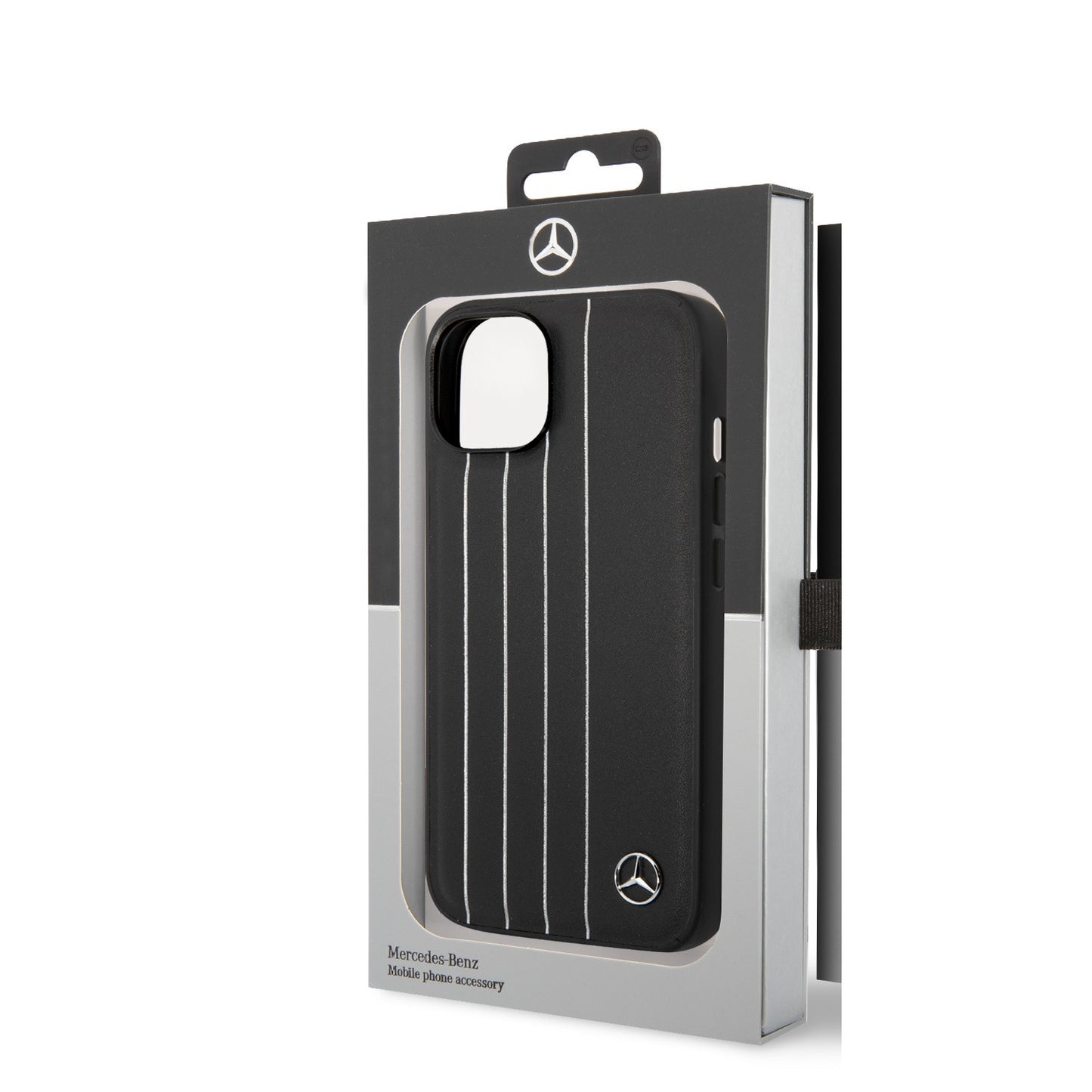 Mercedes-Benz iPhone 14 Leren Backcover - New Urban III - Zwart