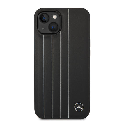 Mercedes-Benz iPhone 14 Plus Leren Backcover - New Urban III - Zwart