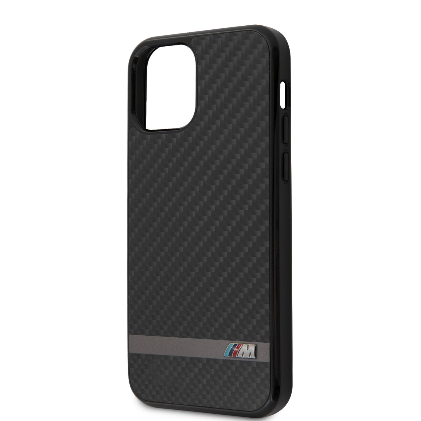 BMW iPhone 12 PRO MAX Backcover - Carbon - Zwart