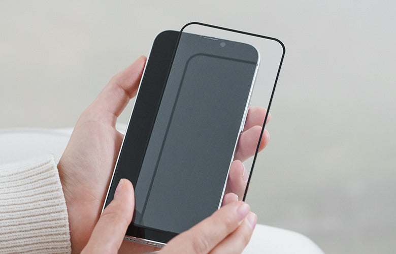 Full Screenprotector voor iPhone 14 - Transparant - Zwart